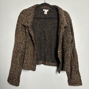 Vintage 90’s Monika Turtle Women’s Multicolor Knit Jacket Blazer Work Office Med